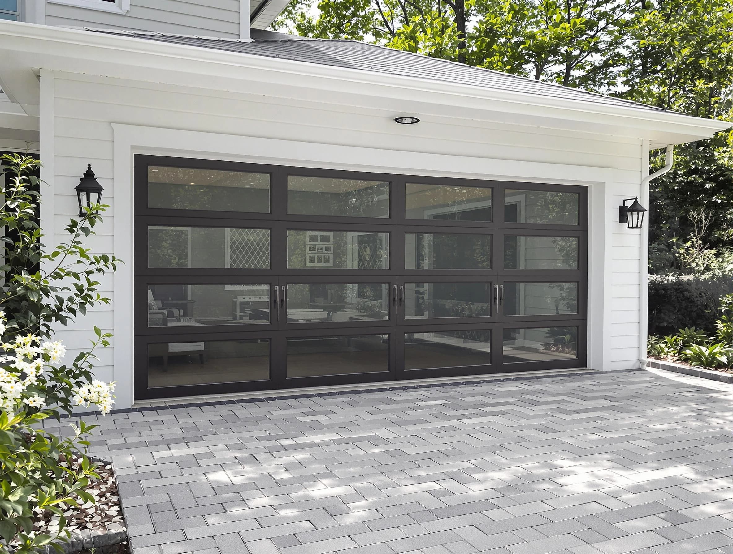 Irondale Garage Door Repair design specialist presenting custom garage door options to Irondale homeowner