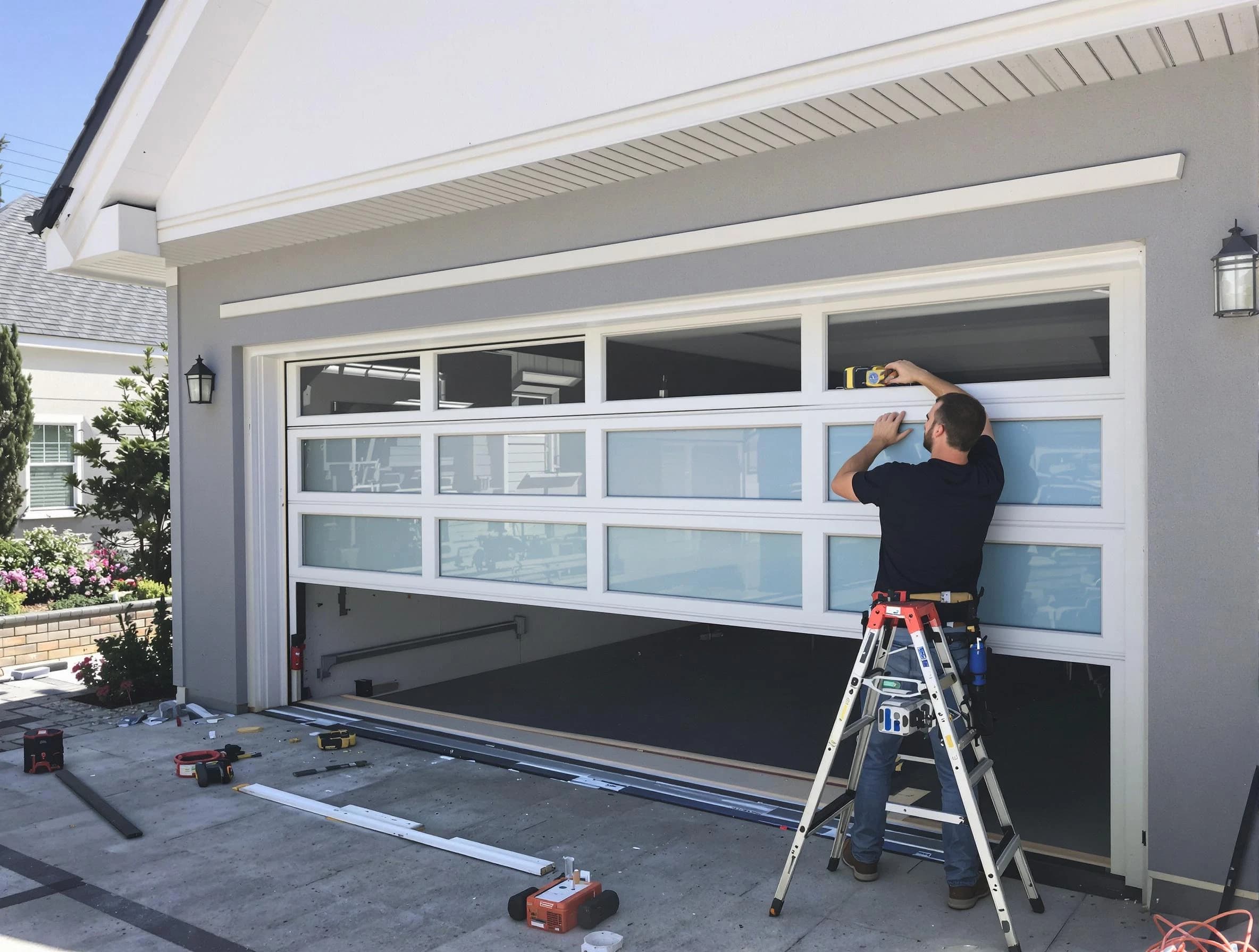 Irondale Garage Door Repair team performing garage door replacement in Irondale